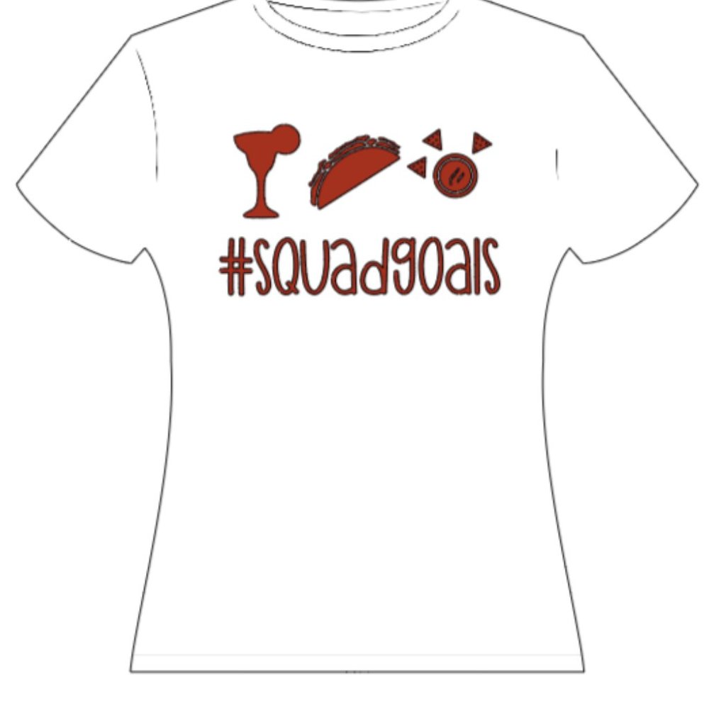 Custom-Made #SquadGoals T-Shirt - Picture 3 of 11